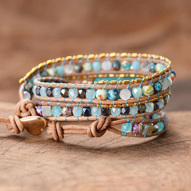 Infinite Balance Amazonite Wrap Bracelet-Your Soul Place